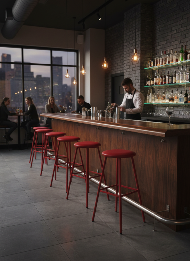 Стул Kuper Bar красный_5