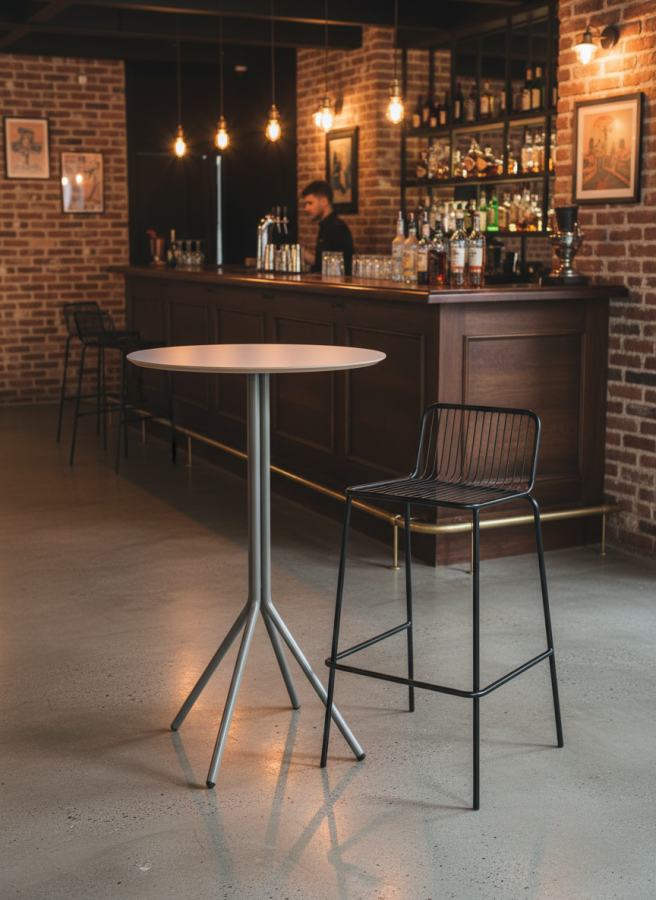 Стол Do-do Bar серебряный_2