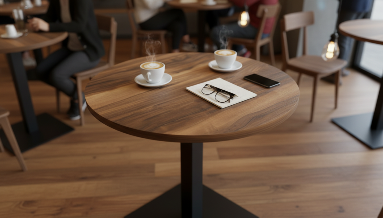 Столешница HPL на основе МДФ (Круглая) Индийское дерево_24