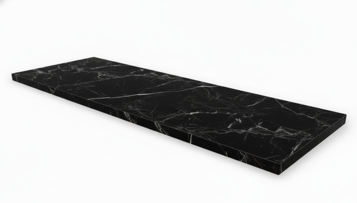 Столешница HPL на основе МДФ (Прямоугольная) Мрамор Марквина Глянец_15