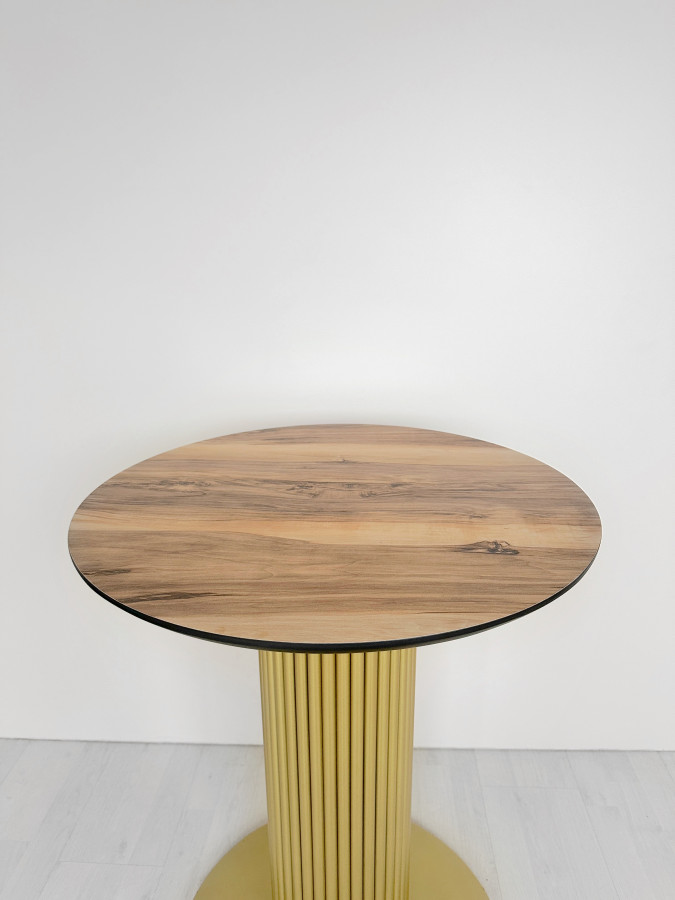 Столешница HPL на основе фанеры влагостойкая - толщина 19 мм (круглая) Индийское дерево_25