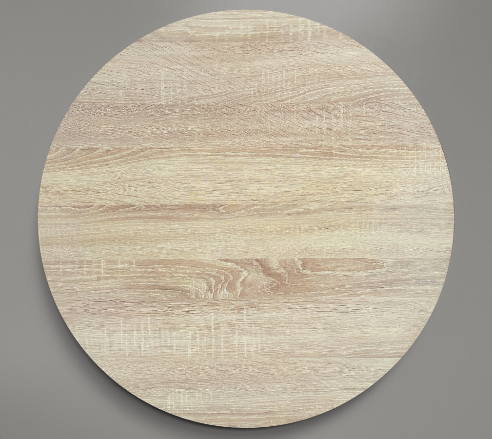 Столешница HPL на основе фанеры влагостойкая - толщина 19 мм (круглая) Дуб Сонома_39